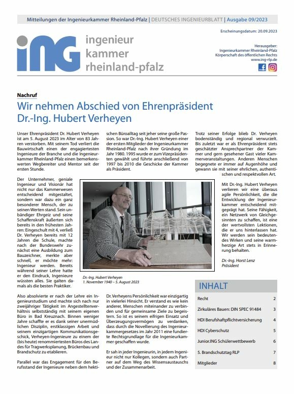 Länderbeilage zum Deutschen Ingenieurblatt (DIB)